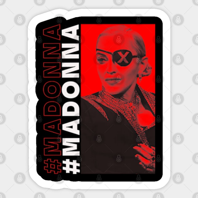 MADONNA RED SPACE Sticker by MiaMagic